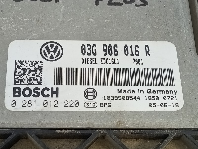 Recambio de centralita motor uce para volkswagen golf plus (5m1) bluemotion edition referencia OEM IAM 03G906016R 0281012220 E2-