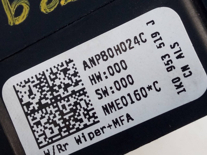 Recambio de mando limpia para volkswagen touran (1t2) advance referencia OEM IAM 1K0953519J  E2-A1-34-3