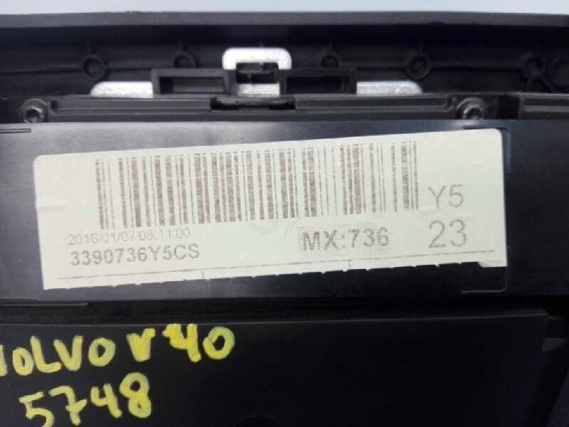 Recambio de mando climatizador para volvo v40 momentum referencia OEM IAM 3390736Y5CS  E3-B5-44-1