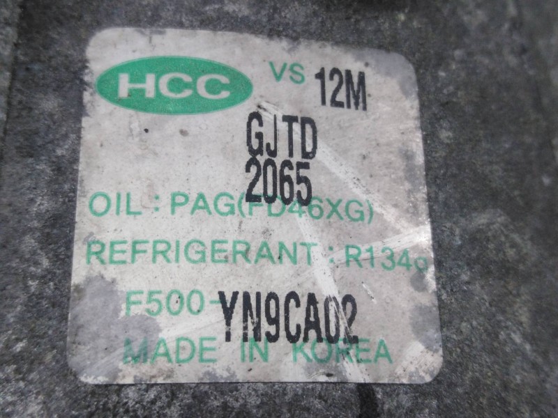 Recambio de compresor aire acondicionado para hyundai ix20 gls comfort blue referencia OEM IAM K20U YN9CA02 P3-B3-13-4