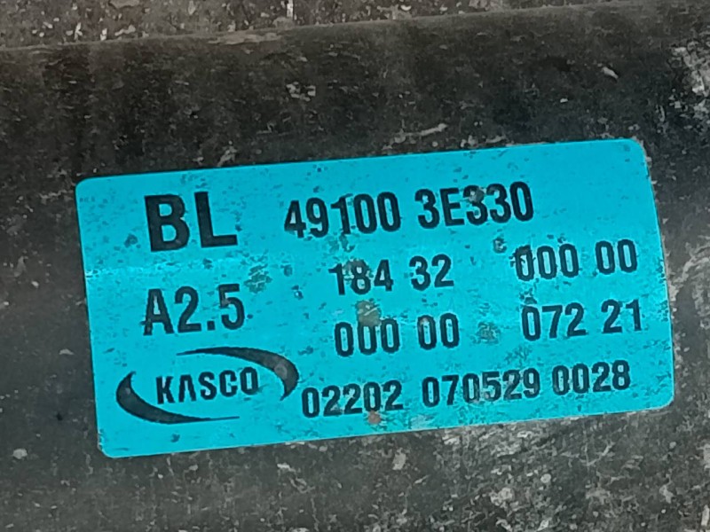 Recambio de transmision central para kia sorento 2.5 crdi vgt ex1 referencia OEM IAM 491003E330 1843200000 P1-A1-19