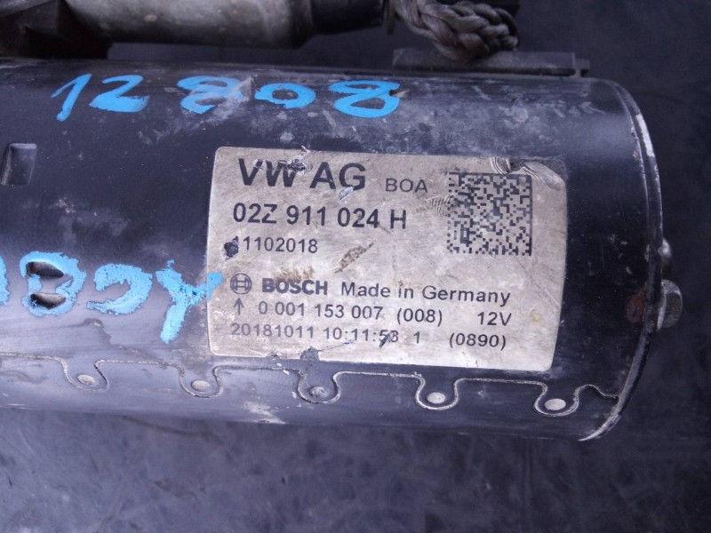 Recambio de motor arranque para volkswagen caddy furgón/kombi monoespace referencia OEM IAM 02Z911024H 0001153007 P3-A7-23-1