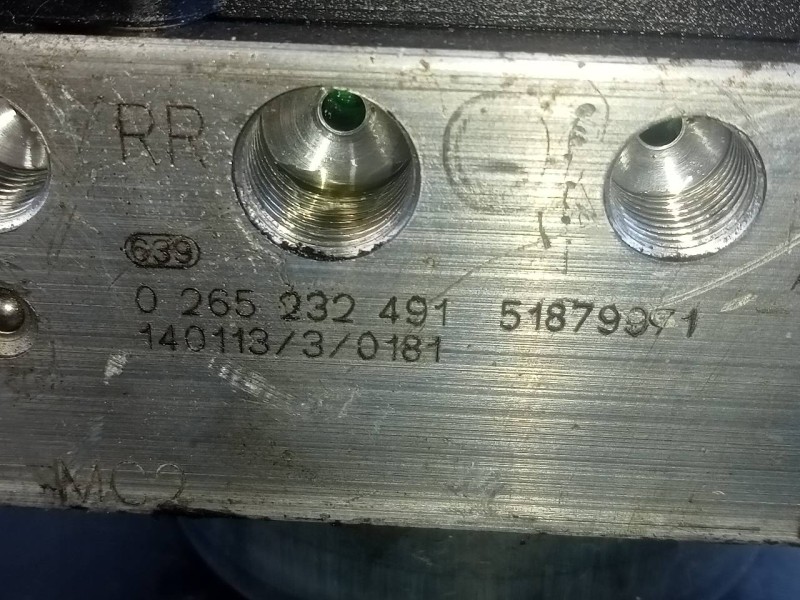 Recambio de abs para fiat fiorino sx furg. referencia OEM IAM 51879971 0265232491 P3-B8-27-3