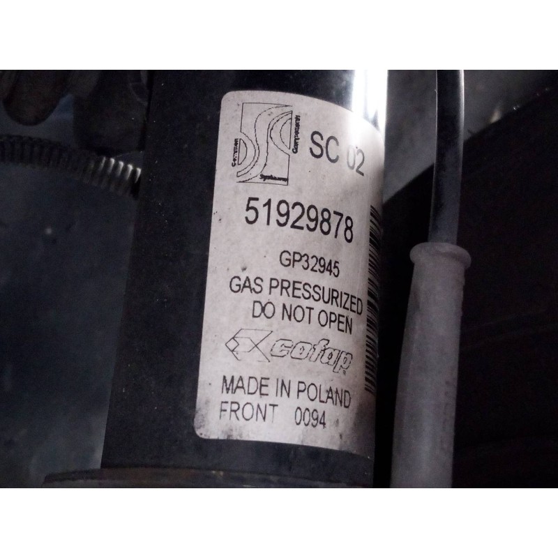Recambio de amortiguador delantero izquierdo para fiat fiorino sx furg. referencia OEM IAM 51929878  