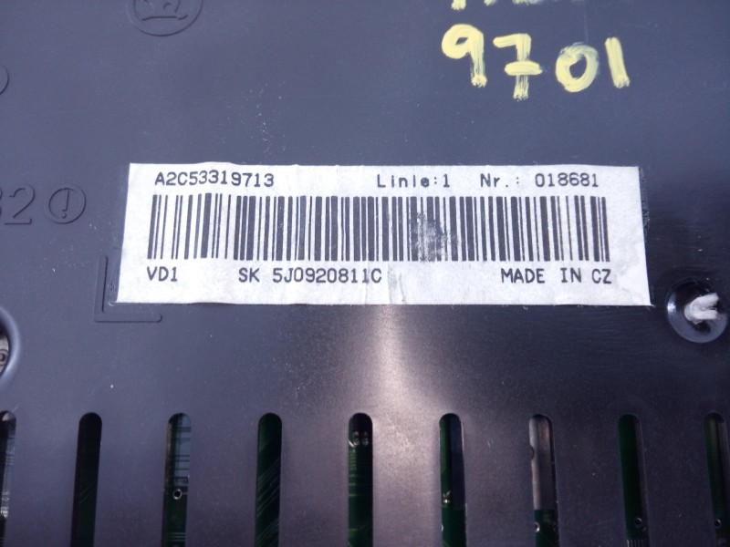 Recambio de cuadro instrumentos para skoda fabia (5j2 ) style referencia OEM IAM 5J0920811C V2802477 E2-A1-24-2