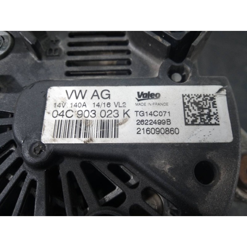 Recambio de alternador para audi a3 sportback (8vf) s line edition referencia OEM IAM 04C903023K  P3-B5-18-1