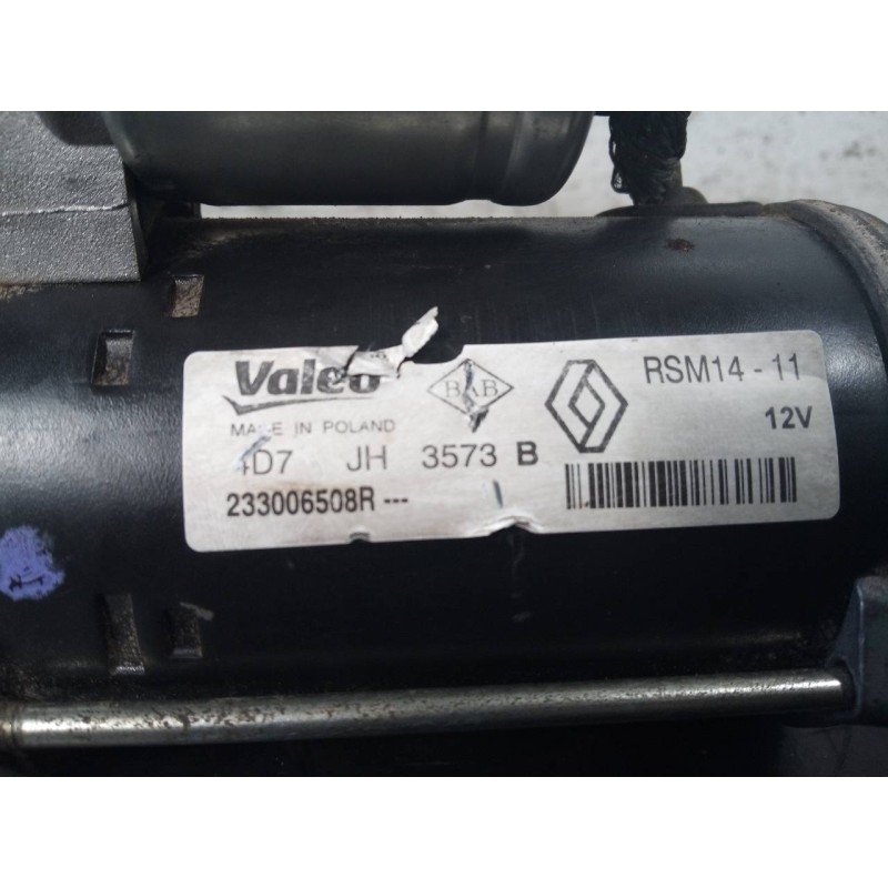 Recambio de motor arranque para dacia duster ambiance 4x2 referencia OEM IAM 233006508R  P3-B7-4-1