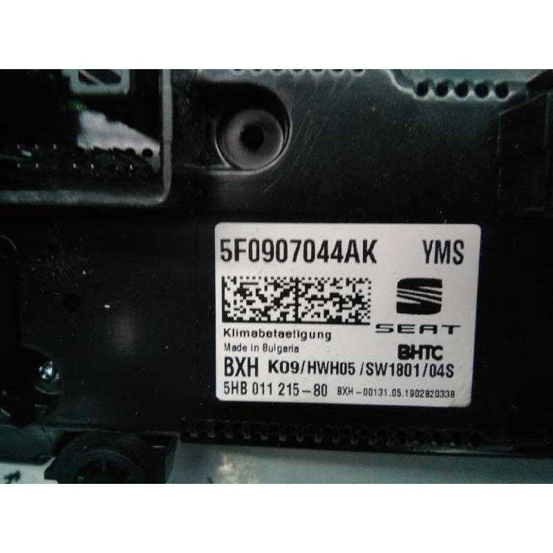 Recambio de mando climatizador para seat leon (5f1) style referencia OEM IAM 5F0907044AK  E2-A1-18-7