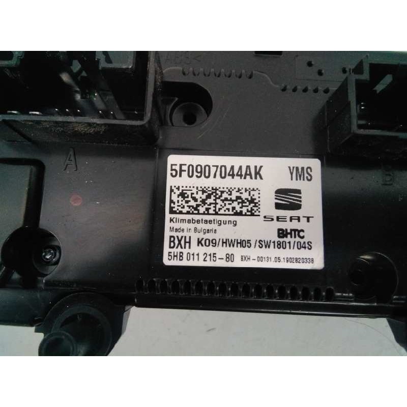 Recambio de mando climatizador para seat leon (5f1) style referencia OEM IAM 5F0907044AK  E2-A1-18-7