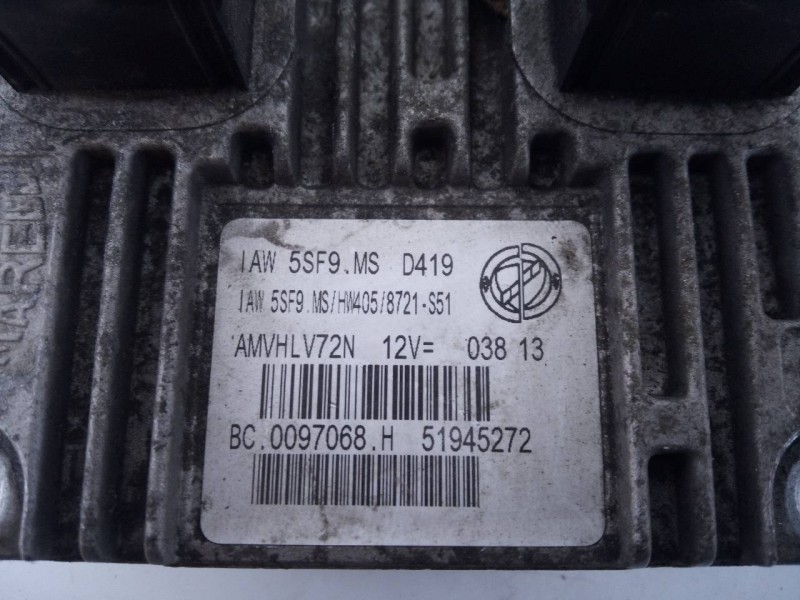 Recambio de centralita motor uce para fiat nuova 500 (150) pop referencia OEM IAM 51945272  E3-A4-22-1