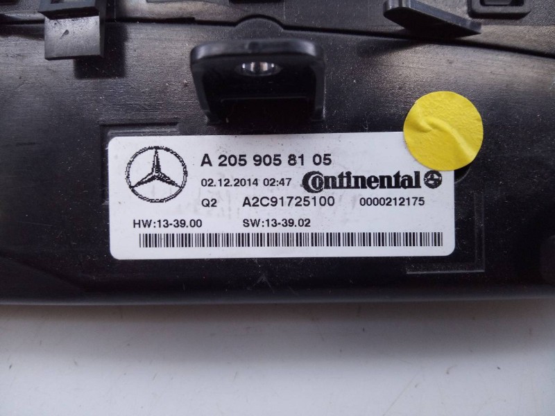 Recambio de mando climatizador para mercedes-benz clase c (w205) familiar avangarde referencia OEM IAM A2059058105  E3-A1-4-7