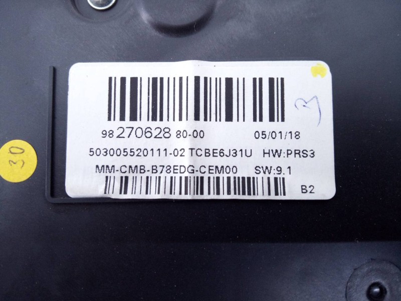 Recambio de cuadro instrumentos para citroën c4 grand picasso shine referencia OEM IAM 9827062880  E3-B2-40-1