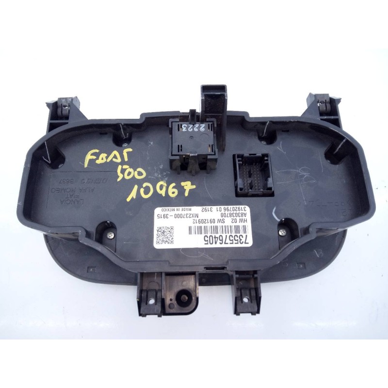 Recambio de mando climatizador para fiat nuova 500 (150) pop referencia OEM IAM 735576405  E3-A4-23-3