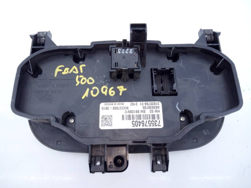 Recambio de mando climatizador para fiat nuova 500 (150) pop referencia OEM IAM 735576405  E3-A4-23-3
