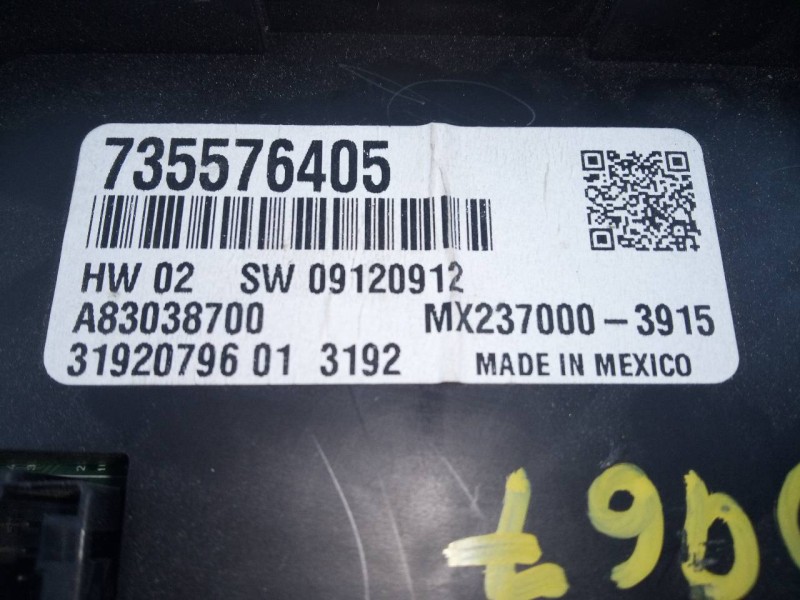 Recambio de mando climatizador para fiat nuova 500 (150) pop referencia OEM IAM 735576405  E3-A4-23-3