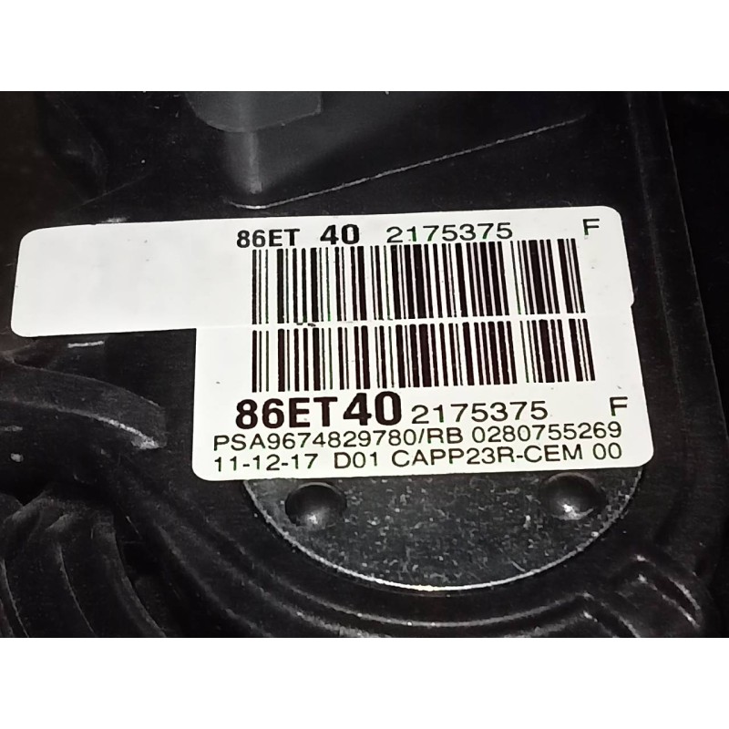 Recambio de pedal acelerador para citroën c4 grand picasso shine referencia OEM IAM 9674829780 0280755269 