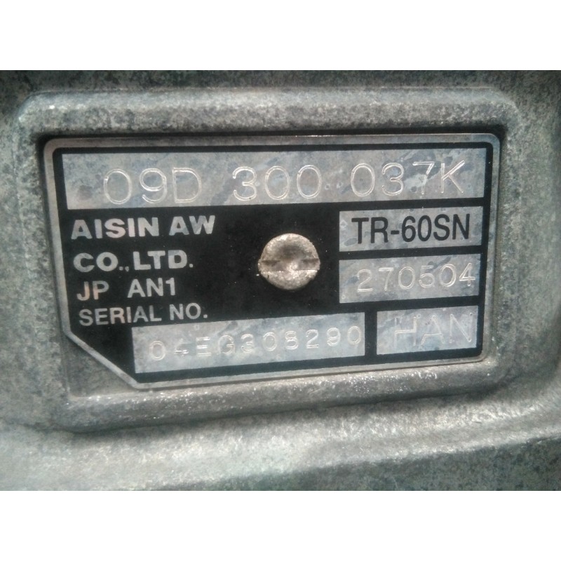 Recambio de caja cambios para volkswagen touareg (7l6) tdi r5 referencia OEM IAM HAN 09D300037K M1-A1-132