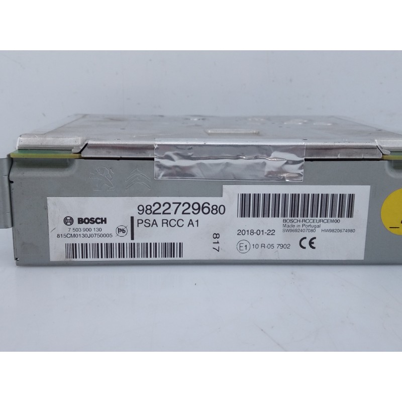 Recambio de sistema audio / radio cd para citroën c4 grand picasso shine referencia OEM IAM 982502938000 9822729680 E3-B2-22-1