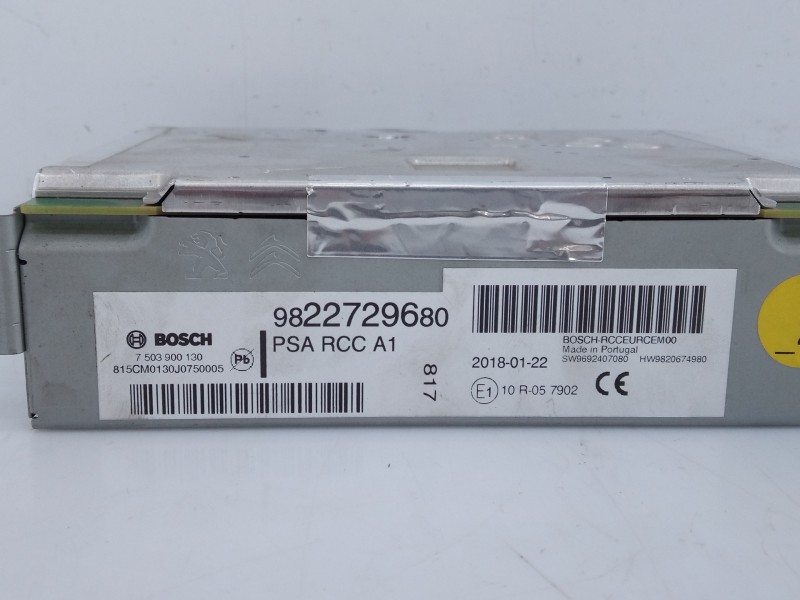 Recambio de sistema audio / radio cd para citroën c4 grand picasso shine referencia OEM IAM 982502938000 9822729680 E3-B2-22-1