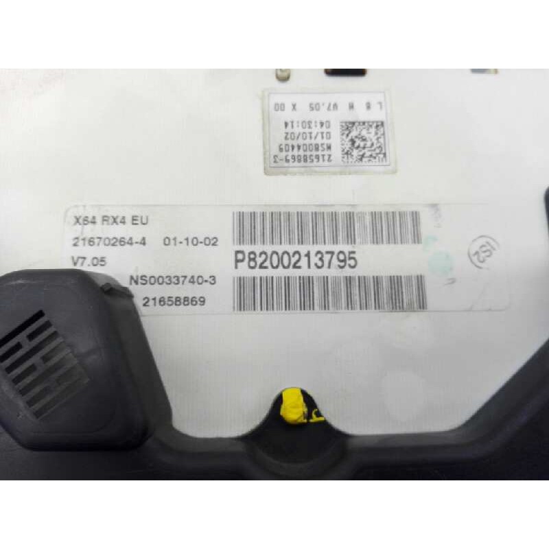 Recambio de cuadro instrumentos para renault scenic rx4 (ja0) referencia OEM IAM P8200213795 NS00337403 E2-A1-34-3