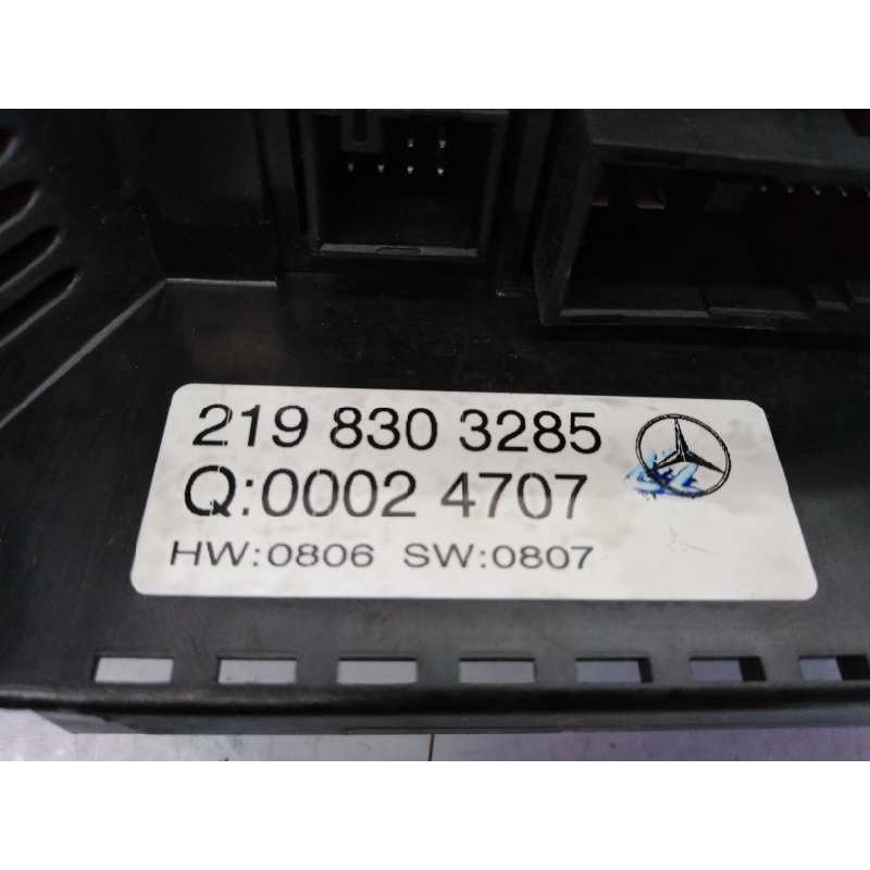 Recambio de mando climatizador para mercedes-benz clase cls (w219) 320 cdi (219.322) referencia OEM IAM 2198303285  E3-A1-15-2
