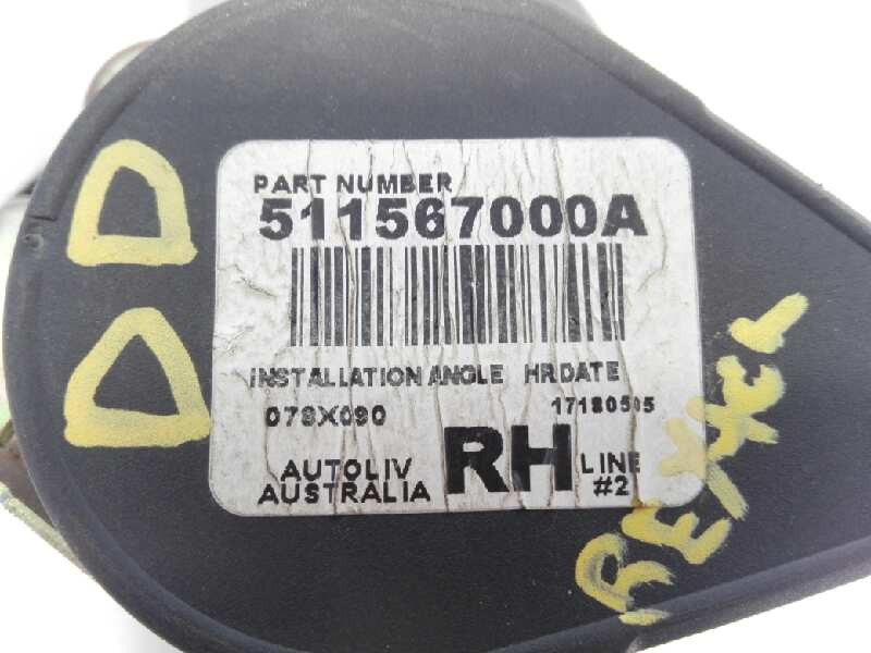 Recambio de cinturon seguridad delantero derecho para ssangyong rexton referencia OEM IAM 511567000A  E1-B3-7-2