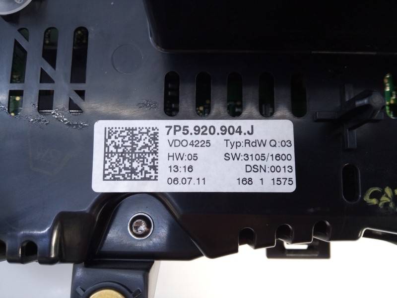 Recambio de cuadro instrumentos para porsche cayenne (typ 92aa) diesel platinum edition referencia OEM IAM 7P5920904J A2C3005800