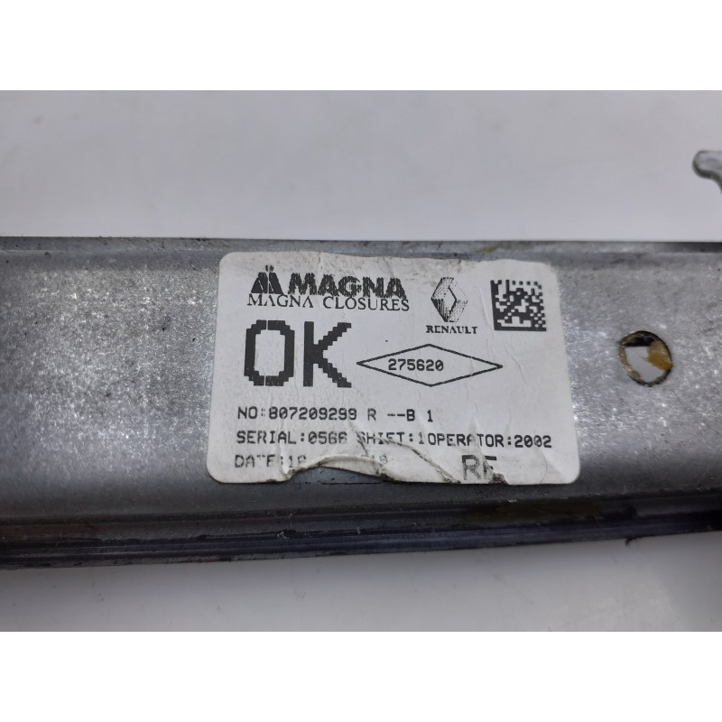 Recambio de elevalunas delantero derecho para dacia logan ii essential referencia OEM IAM 807209299R D371001 E1-B3-24-1