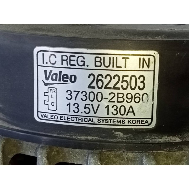 Recambio de alternador para hyundai tucson essence 2wd referencia OEM IAM 373002B960 2622503 P3-B5-7-1