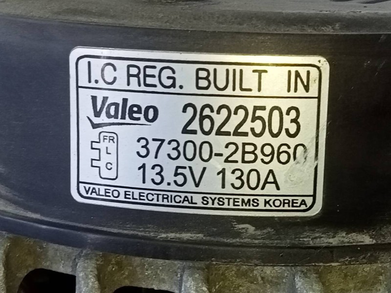 Recambio de alternador para hyundai tucson essence 2wd referencia OEM IAM 373002B960 2622503 P3-B5-7-1