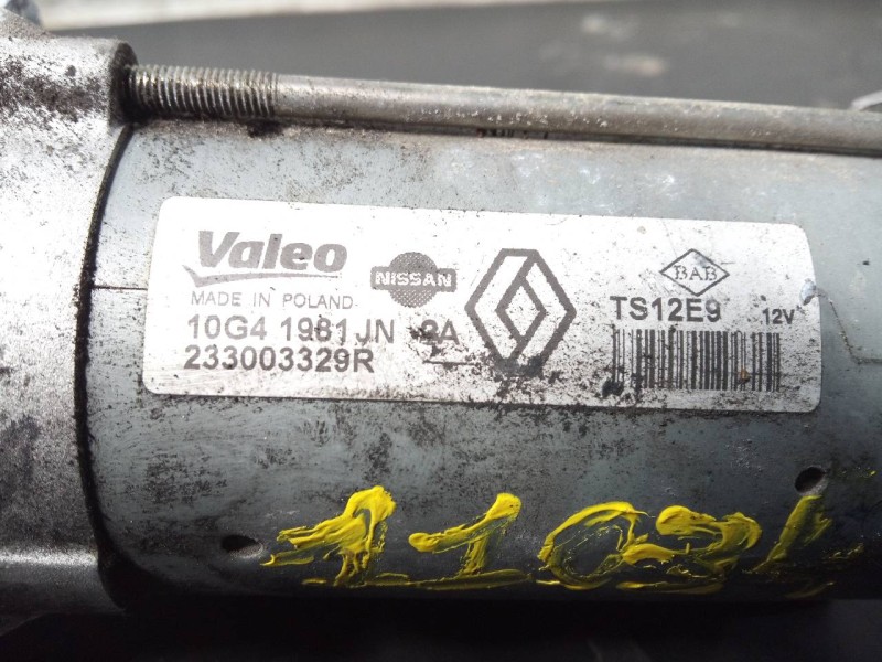 Recambio de motor arranque para dacia lodgy laureate referencia OEM IAM 10G41961JN 233003329R P3-B7-7-3