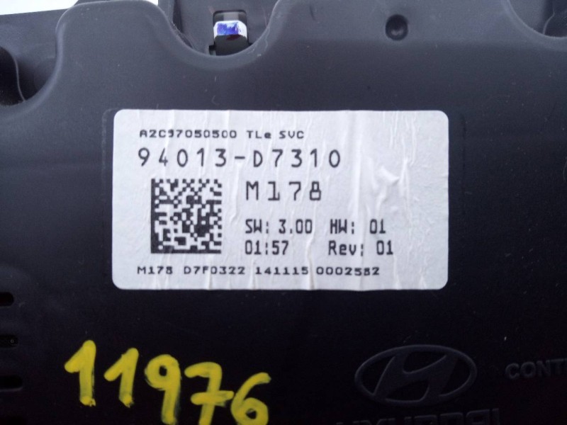 Recambio de cuadro instrumentos para hyundai tucson essence 2wd referencia OEM IAM 94013D7310  E3-A3-45-2