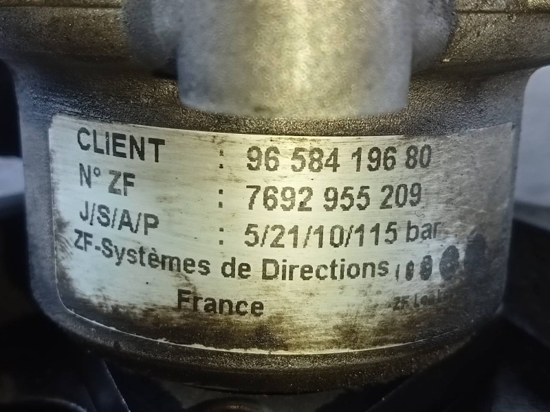 Recambio de bomba direccion para citroën c6 exclusive referencia OEM IAM 9658419680 7692955209 P3-B4-5-4