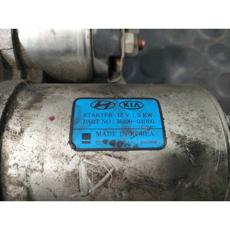 Recambio de motor arranque para kia rio (yb) drive referencia OEM IAM 3610003BB0  P3-B7-3-2