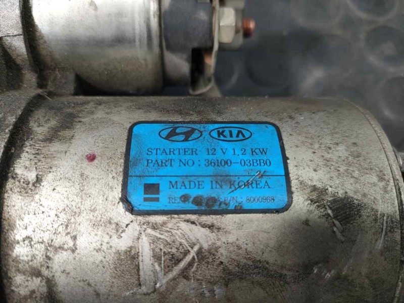 Recambio de motor arranque para kia rio (yb) drive referencia OEM IAM 3610003BB0  P3-B7-3-2
