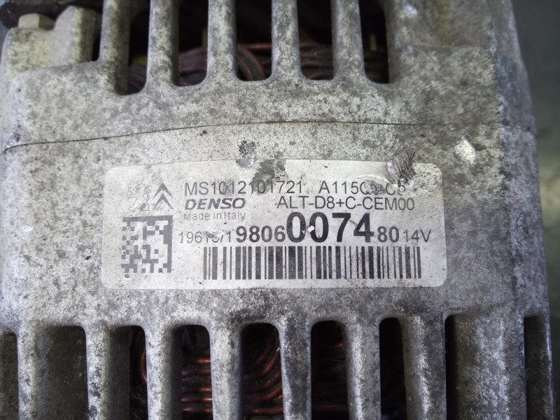 Recambio de alternador para peugeot 2008 (--.2013) access referencia OEM IAM 9806007480  P3-A4-28-2