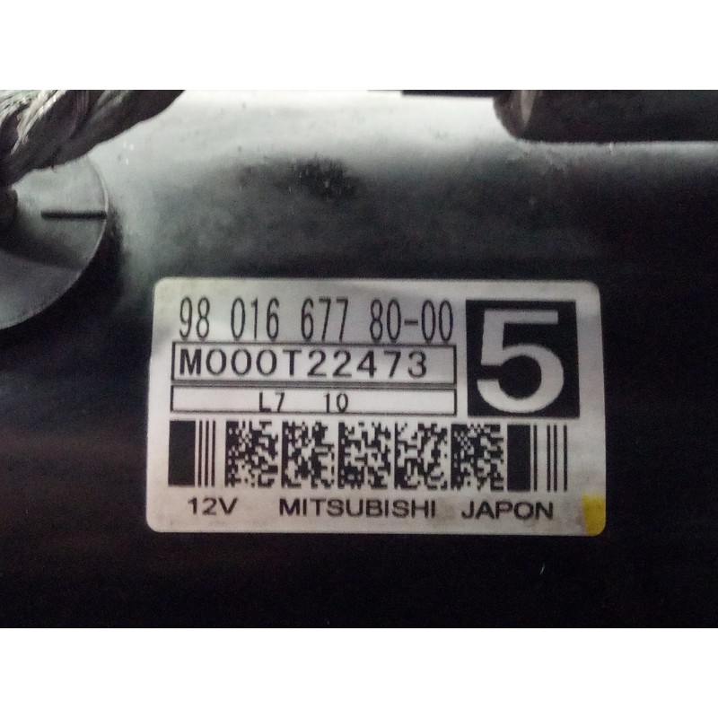 Recambio de motor arranque para citroën c4 picasso feel referencia OEM IAM 9801667780 M000T22473 P3-B8-4-4