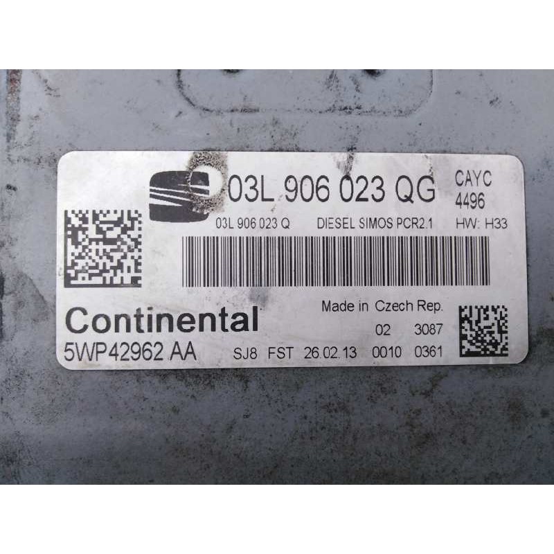 Recambio de centralita motor uce para seat toledo (kg3) reference referencia OEM IAM 03L906023QG 5WP42962AA E2-A1-2-2