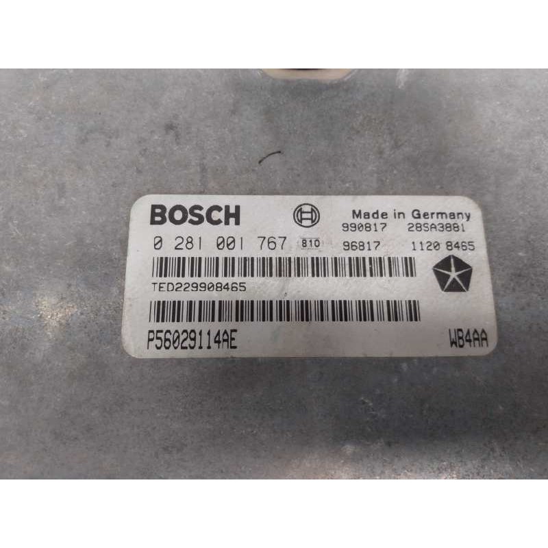 Recambio de centralita motor uce para jeep gr.cherokee (wj/wg) 3.1 td limited referencia OEM IAM 0281001767 P56029114AE E3-B6-22