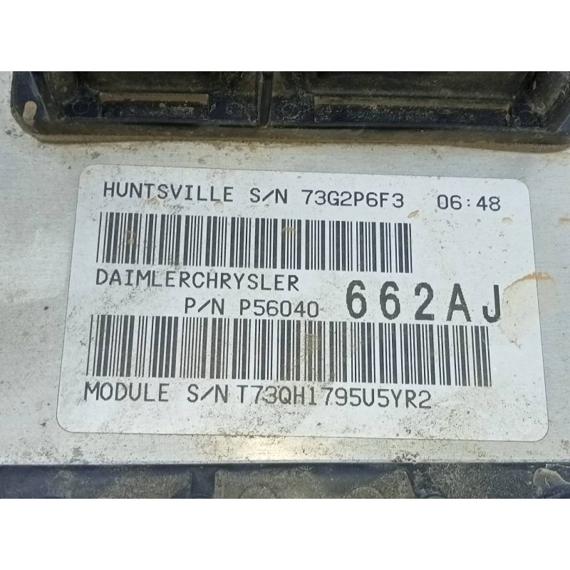 Recambio de centralita motor uce para jeep gr. cherokee (wh) 3.0 crd limited referencia OEM IAM P56040662AJ 73G2P6F3 E3-B6-23-2