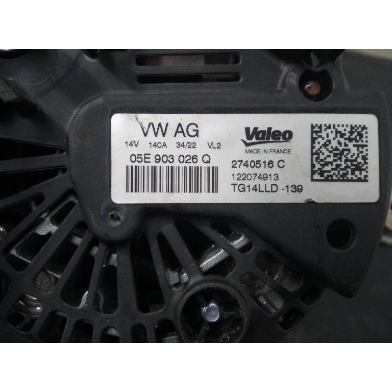 Recambio de alternador para skoda fabia active referencia OEM IAM 05E903026Q  P3-B5-23-2
