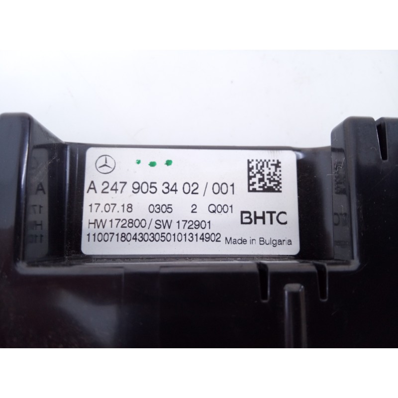 Recambio de mando climatizador para mercedes-benz clase a (bm 177) a 180 d edition 1 (177.003) referencia OEM IAM A2479053402  E
