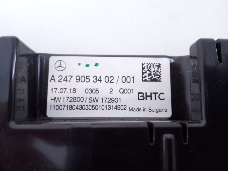 Recambio de mando climatizador para mercedes-benz clase a (bm 177) a 180 d edition 1 (177.003) referencia OEM IAM A2479053402  E
