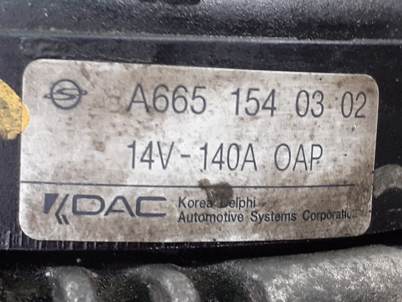 Recambio de alternador para ssangyong rodius xdi limited referencia OEM IAM A6651540302  P3-A4-25-5