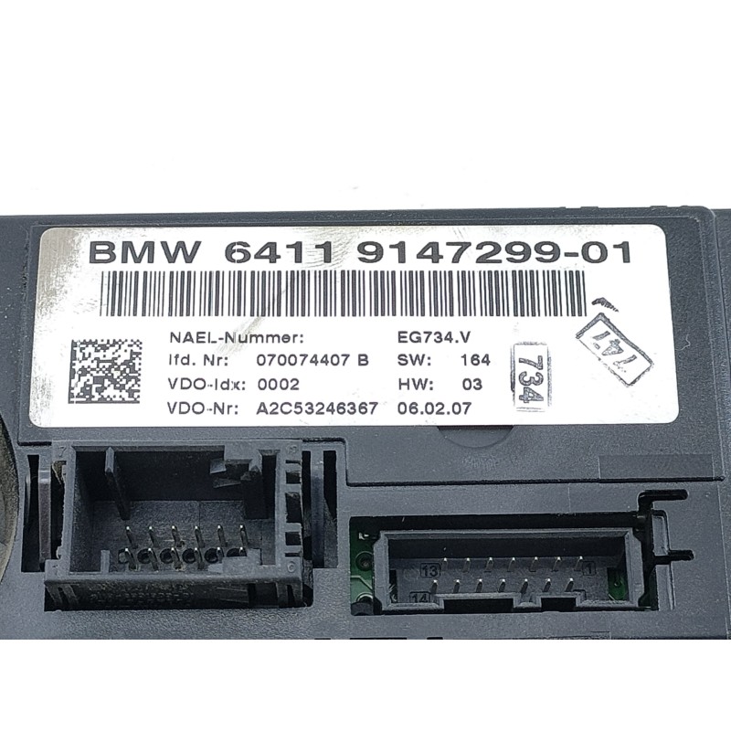 Recambio de mando climatizador para bmw serie 3 touring (e91) 320d referencia OEM IAM 6411914729901 A2C53246367 E3-A2-26-1