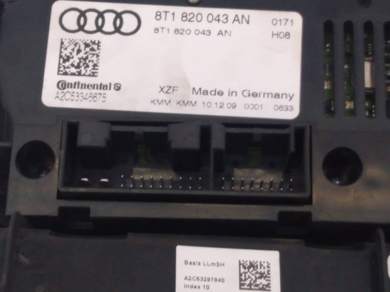 Recambio de mando climatizador para audi q5 (8r) 3.0 tdi referencia OEM IAM 8T1820043AN  E2-A1-43-2