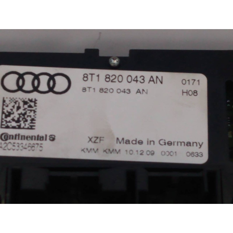 Recambio de mando climatizador para audi q5 (8r) 3.0 tdi referencia OEM IAM 8T1820043AN  E2-A1-43-2