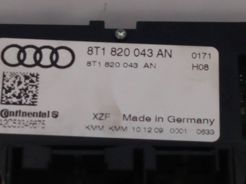 Recambio de mando climatizador para audi q5 (8r) 3.0 tdi referencia OEM IAM 8T1820043AN  E2-A1-43-2