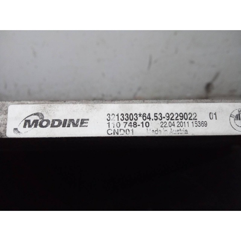 Recambio de condensador / radiador aire acondicionado para bmw serie 1 berlina (e81/e87) 118i limited sport edition referencia O