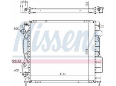 Recambio de radiador agua para renault clio i fase i+ii (b/c57) 1.4 referencia OEM IAM 63968A NUEVO T1-6-A8-1